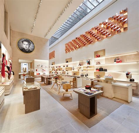 inside louis vuitton store.